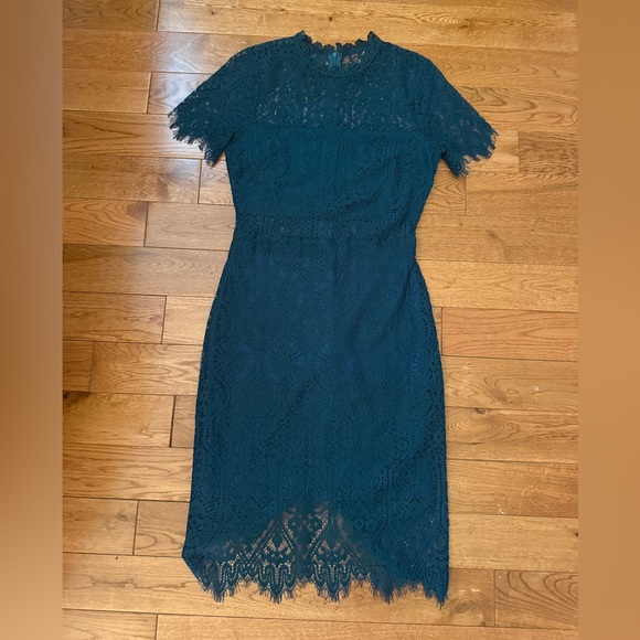 Lulus Green Lace Dress - Picture 3 of 4